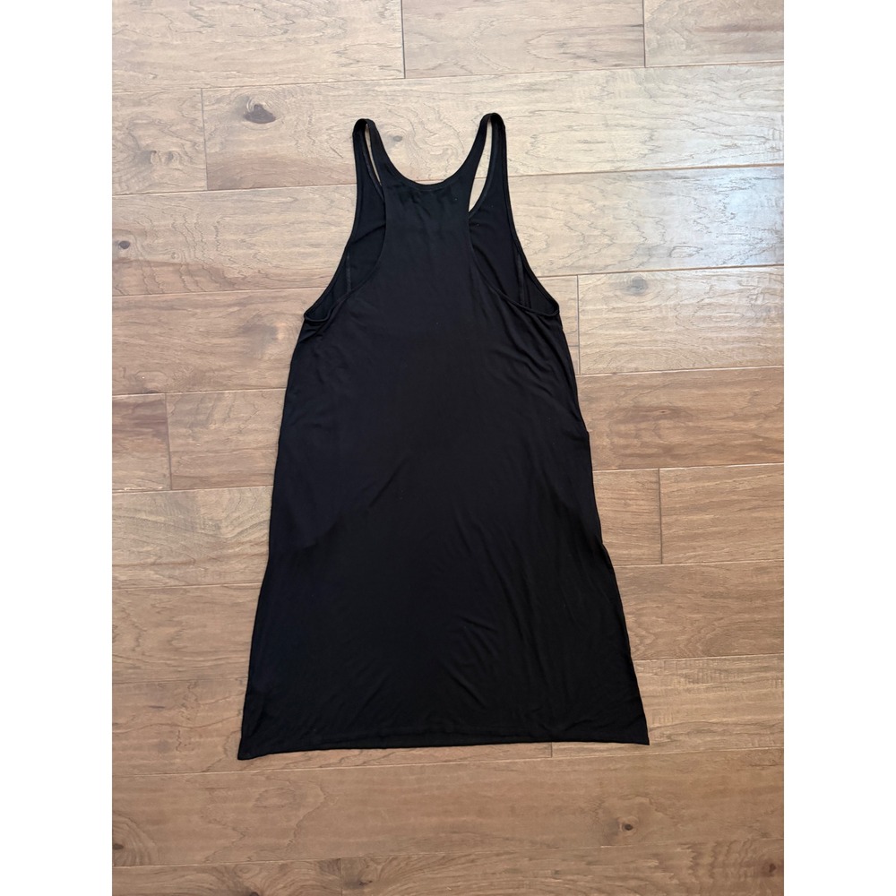 Eileen Fisher Tank Dress Womens PP Black Racerback Pockets Viscose - Picture 4 of 6